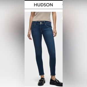Hudson Collin mid-rise skinny Blue Denim Jeans 28